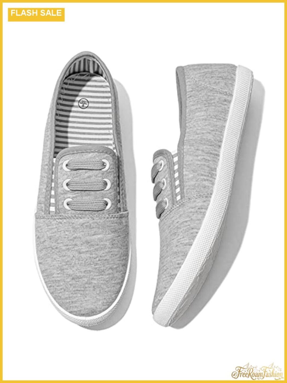 Women's Canvas Slip On Sneakers Casual Walking Non Slip Work Shoes